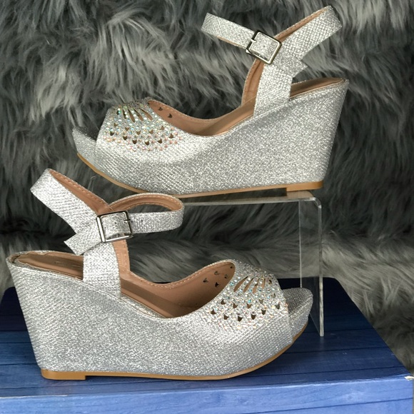 Women’s Open Toe Platform Wedge Heels. - Picture 2 of 6